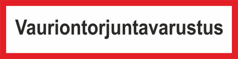 Vauriontorjuntavarustus 400 x 100 mm