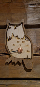 Saunan lämpömittari Sarvipöllö