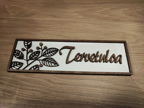 Nimikyltti, suorakulma 12 x 25 cm