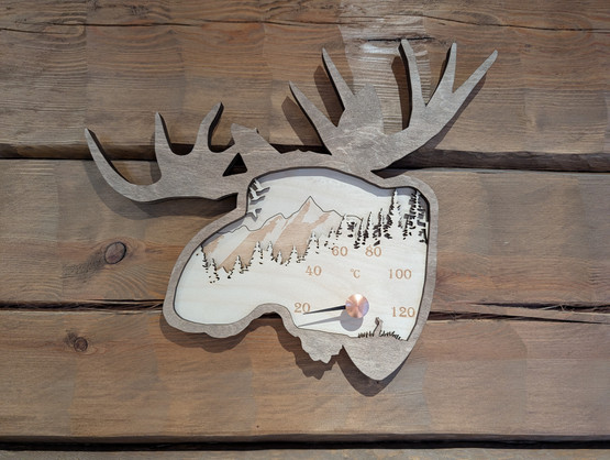 Saunan lämpömittari Hirvi