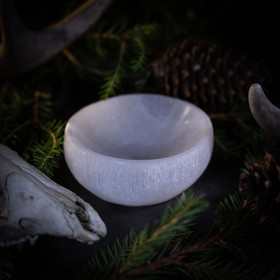 Seleniittikulho 8 cm, pyöreä