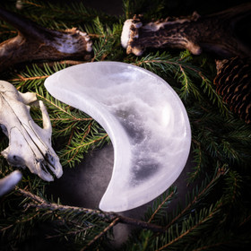 Seleniittikulho, puolikuu 15 cm