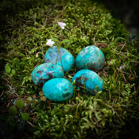 Krysokolla, rumpuhiottu