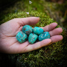 Krysokolla, rumpuhiottu