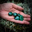 Malakiitti, rumpuhiottu