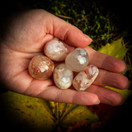 Kukka-akaatti, rumpuhiottu