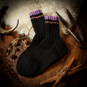 Villasukat, mustat, koko 40-42