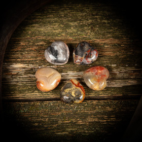 Crazy Lace akaatti -sydän, pieni