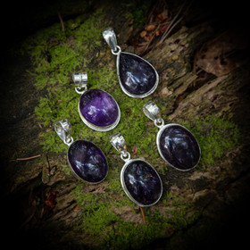 Ametisti-riipus keskikoko, hopea