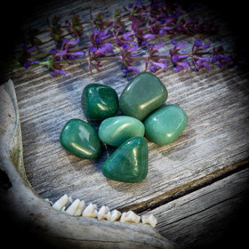 Vihreä aventuriini, rumpuhiottu