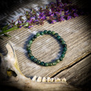 Rannekoru, sammalakaatti-helmi 6 mm