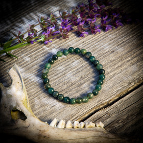 Rannekoru, sammalakaatti-helmi 6 mm