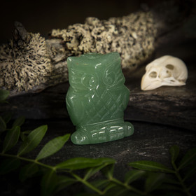 Vihreä aventuriini -pöllö