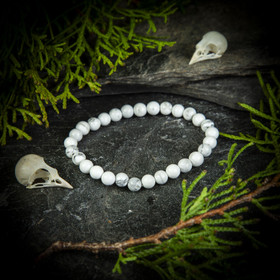 Rannekoru, howliitti-helmi 6 mm