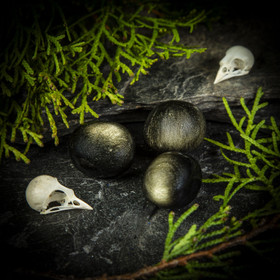 Kultaobsidiaani, rumpuhiottu