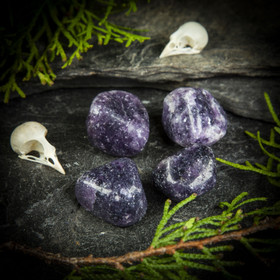 Lepidoliitti, rumpuhiottu