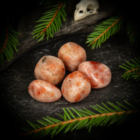 Aurinkokivi, rumpuhiottu