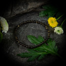 Rannekoru, kultaobsidiaani-helmi 4 mm