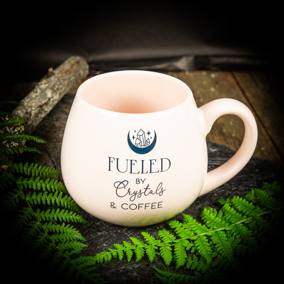 Fueled by Crystals & Coffee -muki