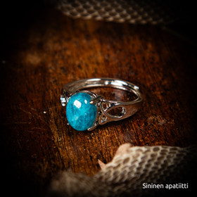 Säädettävä sormus (eri kiviä)