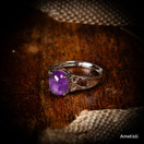 Säädettävä sormus (eri kiviä)