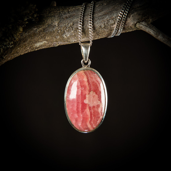 Rodokrosiitti-riipus 2, hopea