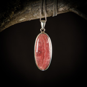 Rodokrosiitti-riipus 1, hopea