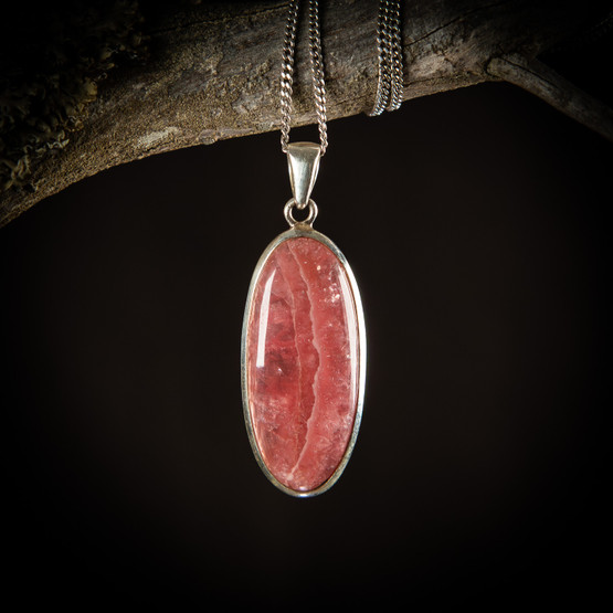 Rodokrosiitti-riipus 1, hopea