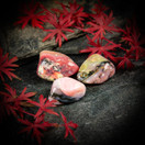 Pinkki opaali, rumpuhiottu