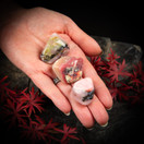 Pinkki opaali, rumpuhiottu