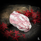 Pinkki turmaliini (rubelliitti) kvartsissa, raakapala