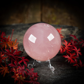 Ruusukvartsi-pallo 7,2 cm