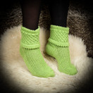 Villasukat, vaaleanvihreät, koko 36-37