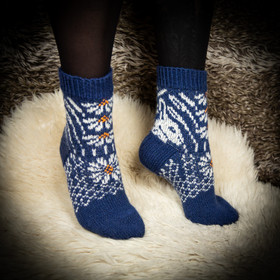 Villasukat, White rabbit, koko 36