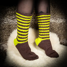 Villasukat, raidalliset, koko 45