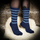 Villasukat, sini-raidalliset, koko 46