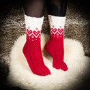 Villasukat, sydän, koko 36-37