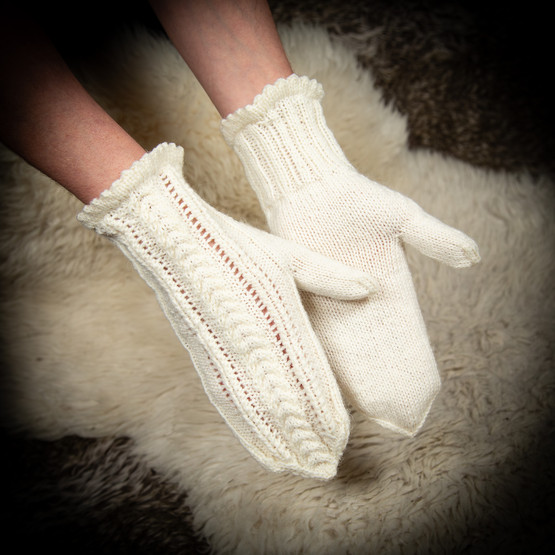 Lapaset, luonnonvalkoiset, koko M