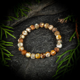 Rannekoru, tuliakaatti-helmi 8 mm