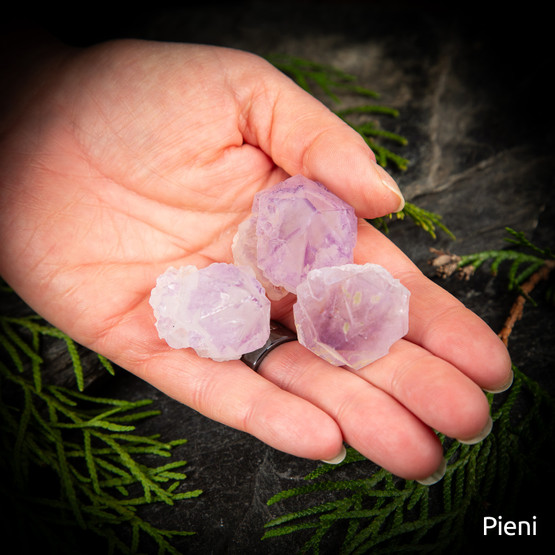 Spirit kvartsi / Ametisti kaktuskvartsi, eri kokoja