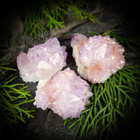 Spirit kvartsi / Ametisti kaktuskvartsi, eri kokoja