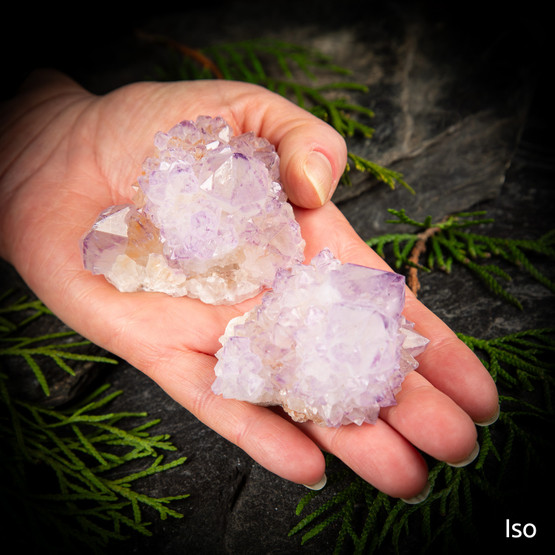 Spirit kvartsi / Ametisti kaktuskvartsi, eri kokoja