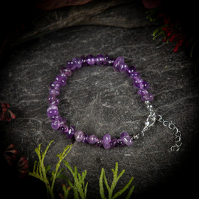 Peace (ametisti), säädettävä rannekoru