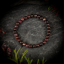 Rannekoru, granaatti-helmi 6 mm