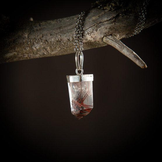 Rutiilikvartsi-riipus 1, hopea