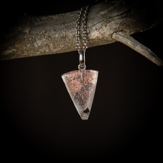 Puutarhakvartsi (lodoliitti)-riipus, hopea