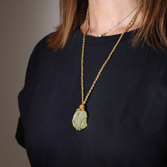 Punottu kivihäkki, hiekanvärinen