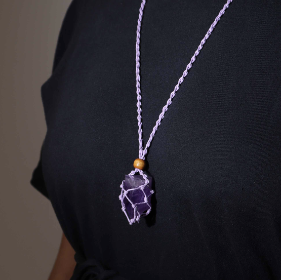 Punottu kivihäkki, lila