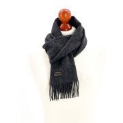 Hiilenharmaa villahuivi