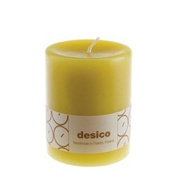 Pöytäkynttilä, oliivinvihreä 10 cm